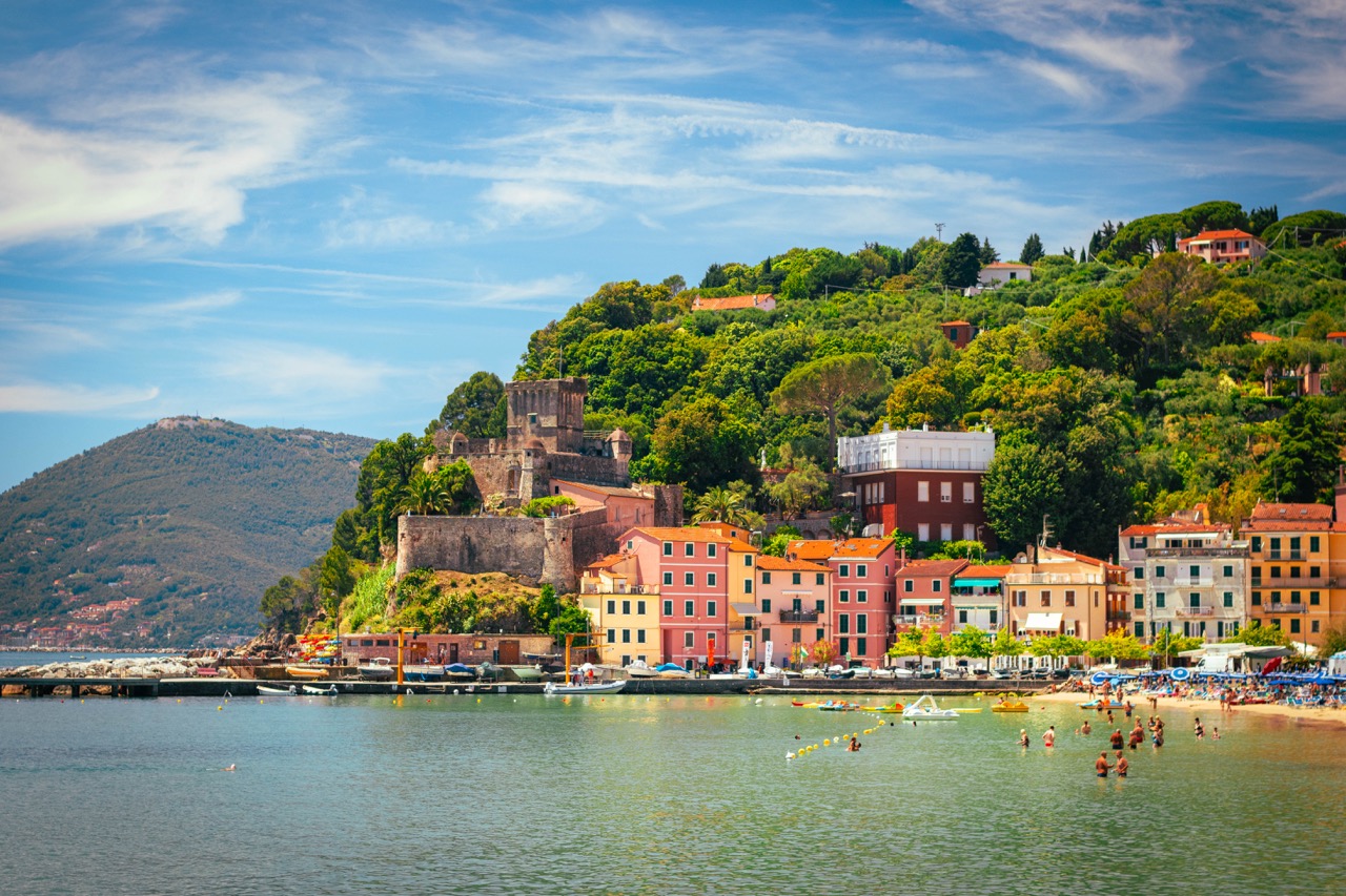San Terenzo Beach and Castle