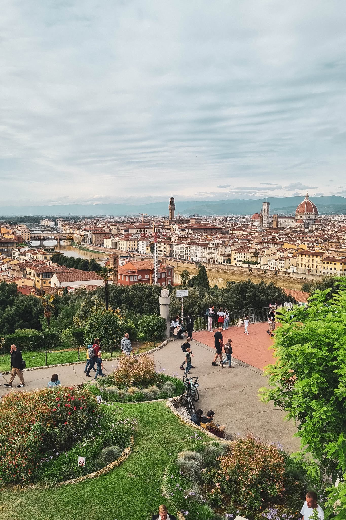 Panoramic view of Florence from Piazzale Michelangelo